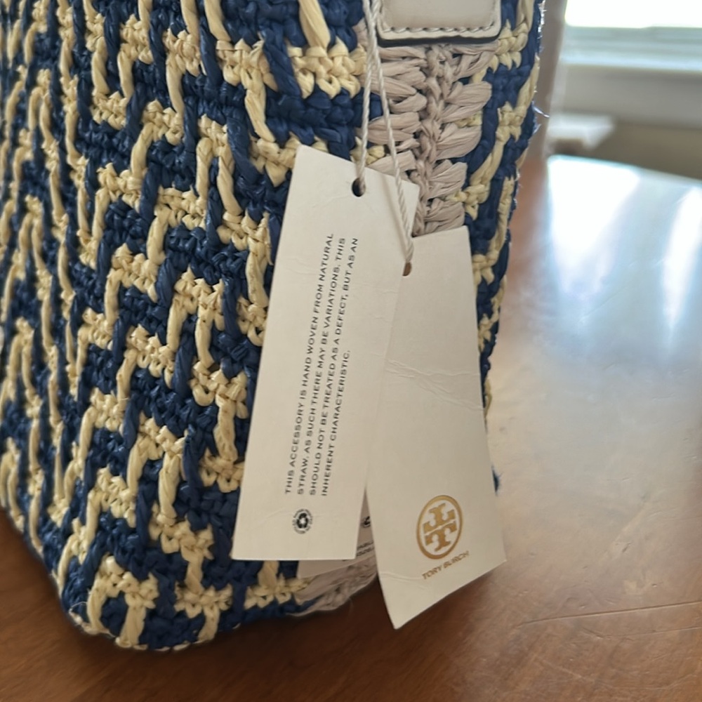 BNWT Tory Burch Thea straw small shoulder bag - Picture 6 of 7